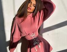 Тепле приталене худі з капюшоном на флісі + корсет на шнурівці Можна носити з корсетом та без Тепле приталене худі з капюшоном на флісі + корсет на шнурівці Можна носити з корсетом та без | PUSHKA SHOP