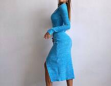 Трикотажна сукня із запахом | PUSHKA SHOP