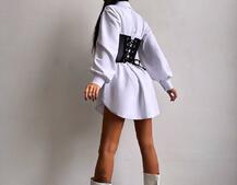 Приталена сорочка + корсет  Приталена сорочка + корсет  | PUSHKA SHOP