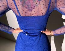 Сукня міні з сяючими стразами Сукня міні з сяючими стразами | PUSHKA SHOP