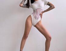 Трикотажне боді з сітчастою вставкою Трикотажне боді з сітчастою вставкою | PUSHKA SHOP