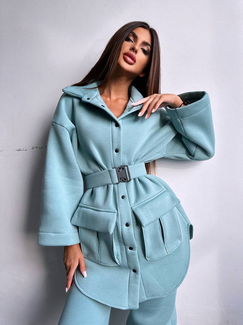 Комплект: тепла сорочка на кнопках + джоггери Комплект: тепла сорочка на кнопках + джоггери | PUSHKA SHOP