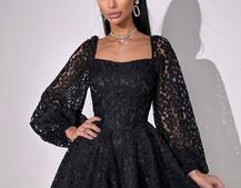 Мереживна сукня з корсетним верхом та пишною подвійною спідницею  Мереживна сукня з корсетним верхом та пишною подвійною спідницею  | PUSHKA SHOP