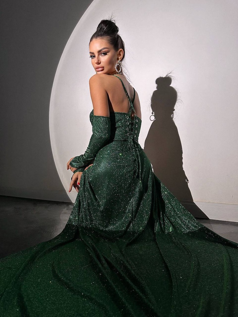 Сяючий комплект: корсет+ рукавички + спідниця максі Сяючий комплект: корсет+ рукавички + спідниця максі | PUSHKA SHOP