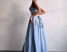 Сукня максі із чашечками та корсетним верхом Сукня максі із чашечками та корсетним верхом | PUSHKA SHOP