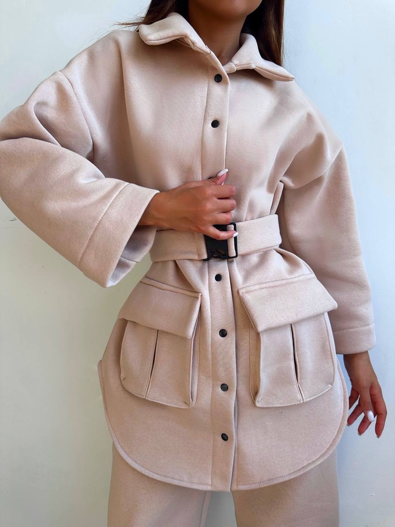 Комплект: тепла сорочка на кнопках + джоггери Комплект: тепла сорочка на кнопках + джоггери | PUSHKA SHOP