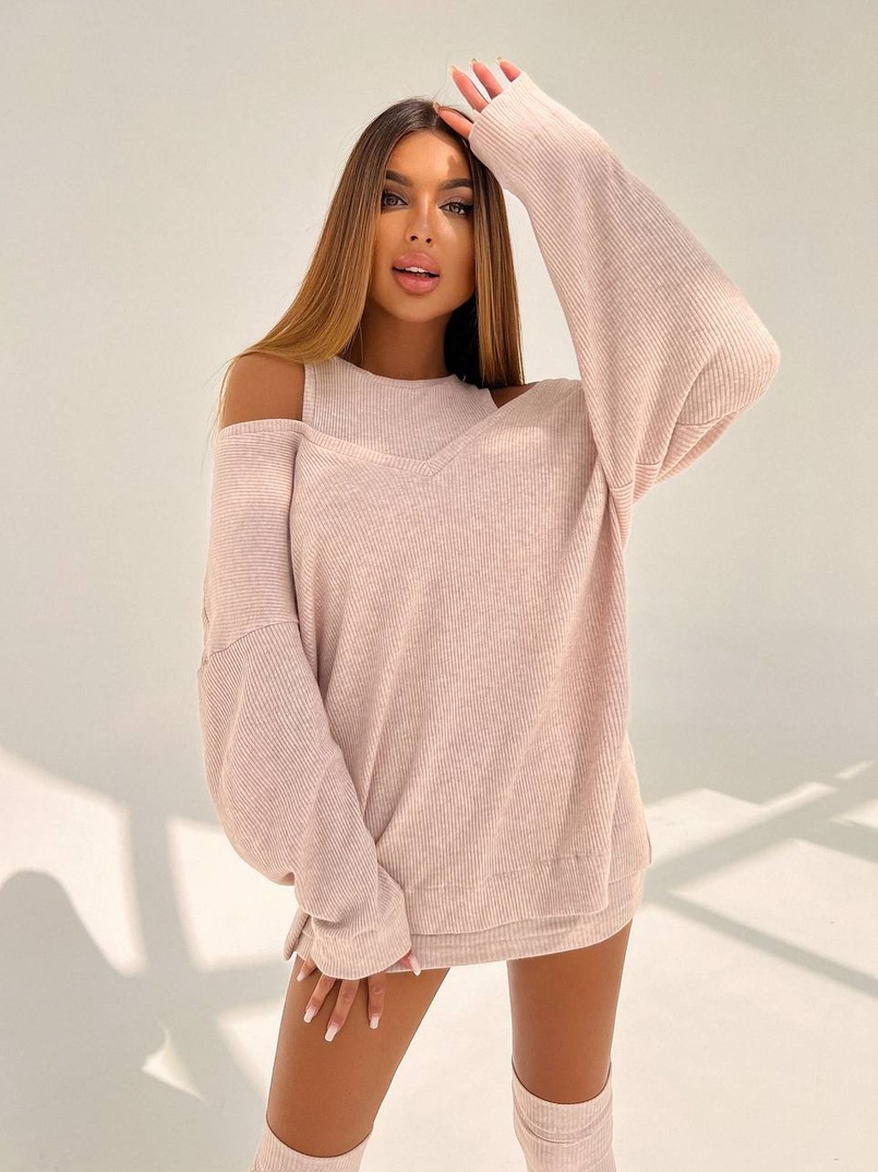 Трикотажна сукня-двійка + гетри  | PUSHKA SHOP