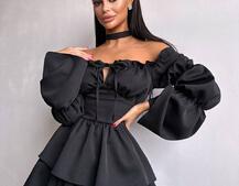 Сукня з чокером  | PUSHKA SHOP