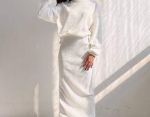 Костюм із теплого трикотажу-рубчика: светр + спідниця Костюм із теплого трикотажу-рубчика: светр + спідниця | PUSHKA SHOP