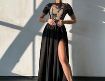 Сукня максі з мереживом  Сукня максі з мереживом  | PUSHKA SHOP