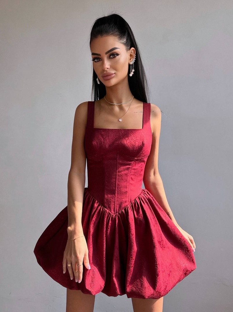 Корсетна сукня с пишною спідницею-балоном | PUSHKA SHOP
