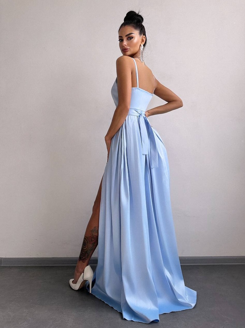 Атласна сукня максі  Атласна сукня максі  | PUSHKA SHOP