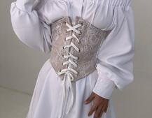 Приталена сорочка на плічках+  мереживний корсет Приталена сорочка на плічках+  мереживний корсет | PUSHKA SHOP