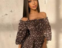 Сукня з воланами та шнурівкою  по спинці | PUSHKA SHOP