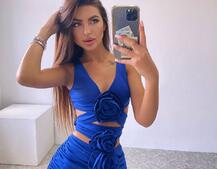 Комплект: топ та спідниця з трояндами    | PUSHKA SHOP