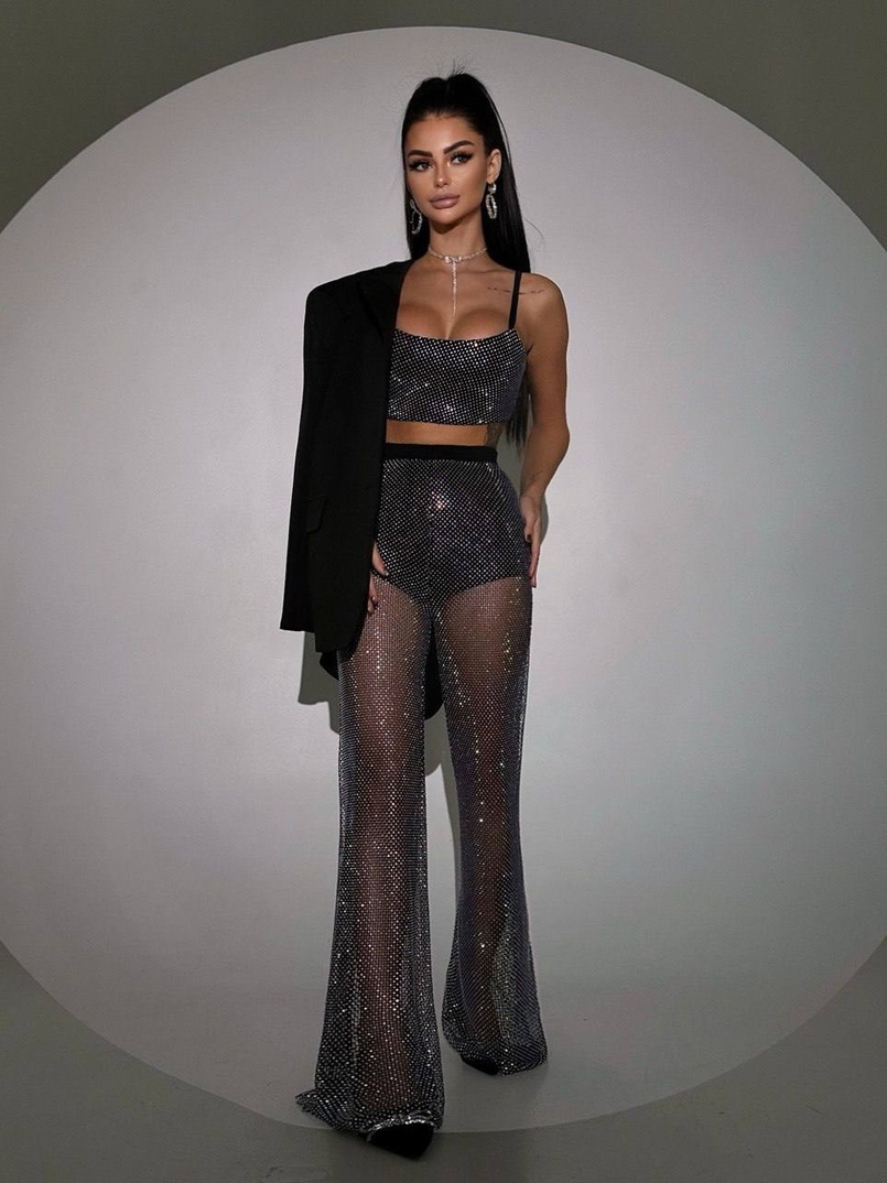 Комплект: штани + топ + піджак Комплект: штани + топ + піджак | PUSHKA SHOP