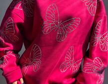 Трендове худі over size із сяючими стразами  Трендове худі over size із сяючими стразами  | PUSHKA SHOP