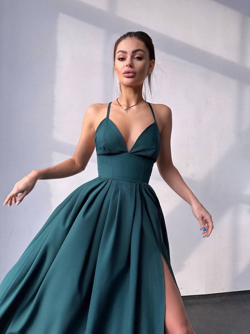 Сукня максі  з корсетним верхом і чашечками  Сукня максі  з корсетним верхом і чашечками  | PUSHKA SHOP