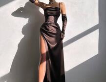 Комплект: корсет з рукавичками + спідниця максі з драпіруванням   | PUSHKA SHOP