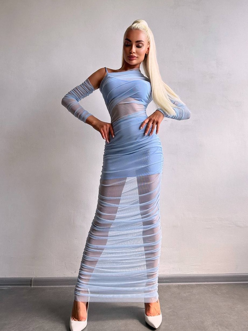 Сукня міді з драпіруванням   Сукня міді з драпіруванням   | PUSHKA SHOP