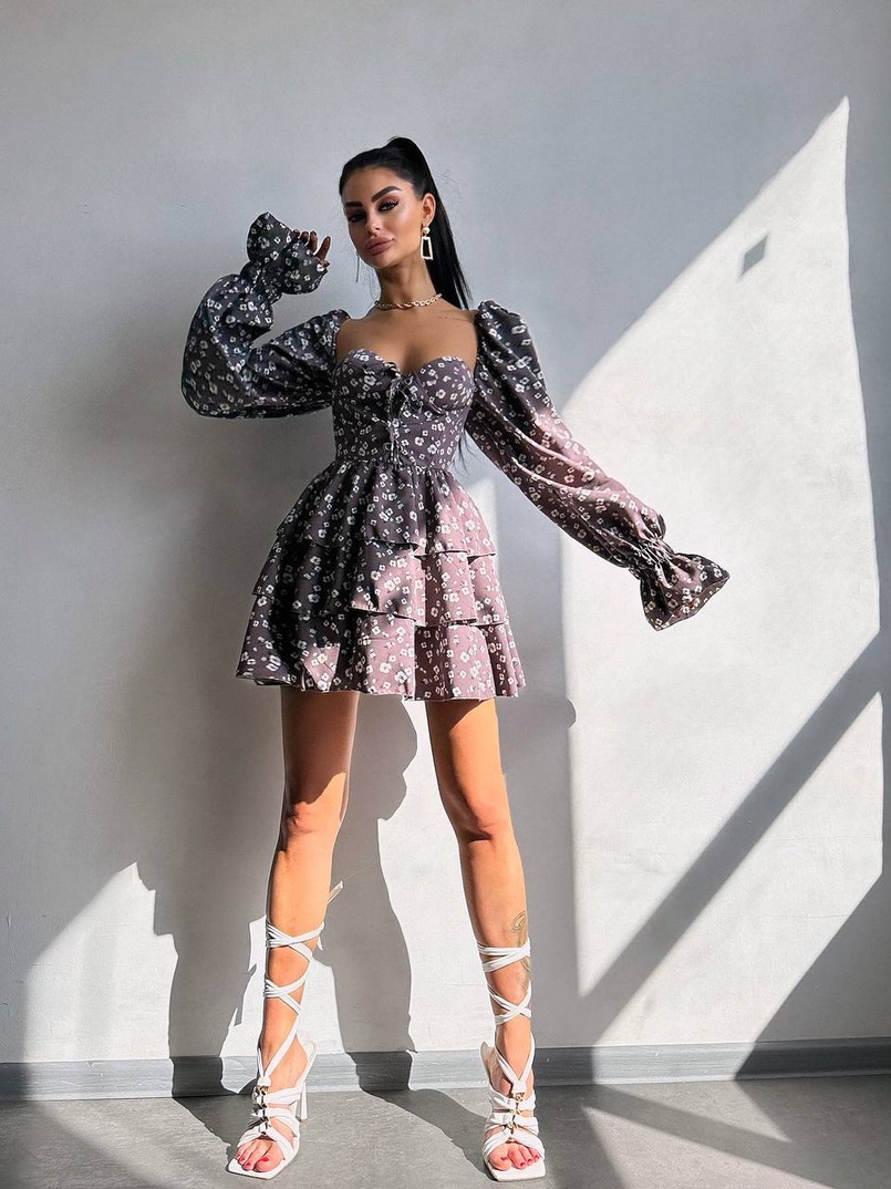 Корсетна сукня -бюстьє з пишною спідницею  Корсетна сукня -бюстьє з пишною спідницею  | PUSHKA SHOP