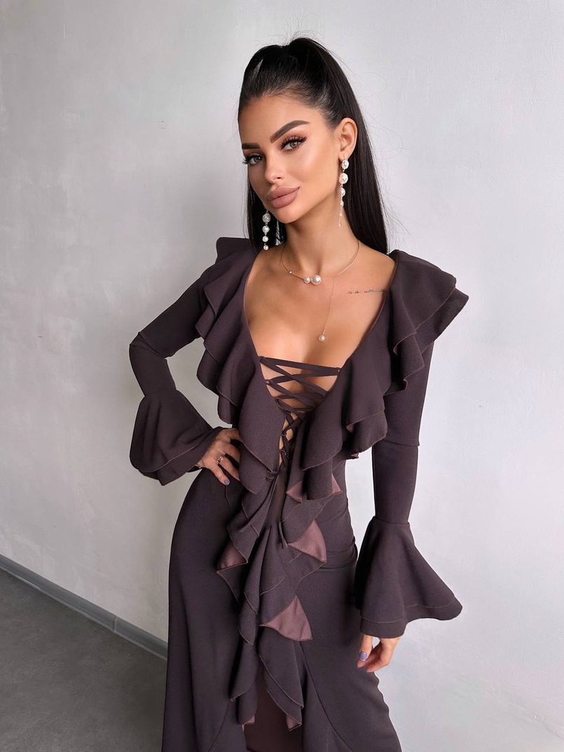 Сукня з воланами  Сукня з воланами  | PUSHKA SHOP