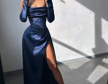 Комплект: корсет з рукавичками + спідниця максі з драпіруванням   | PUSHKA SHOP