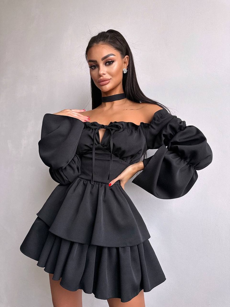 Сукня з чокером  | PUSHKA SHOP