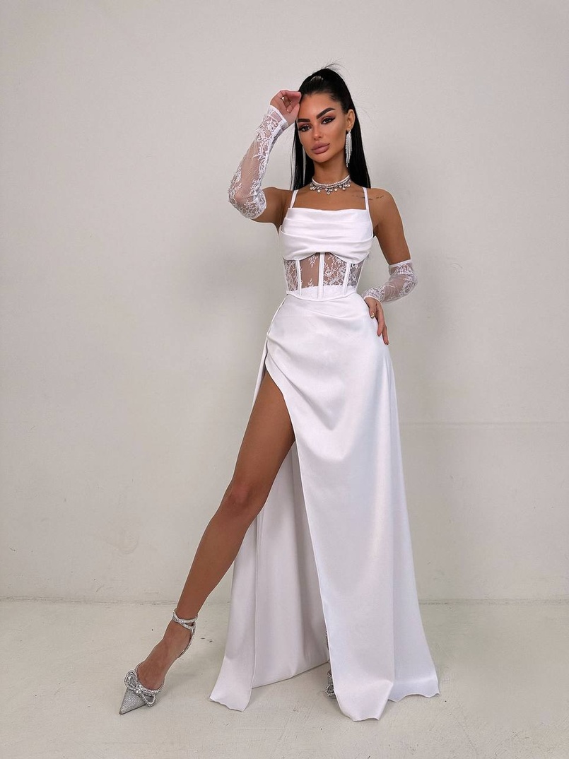 Комплект: корсет+ рукавички + спідниця максі Комплект: корсет+ рукавички + спідниця максі | PUSHKA SHOP