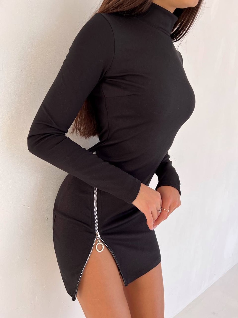 Сукня міні  зі змійкою | PUSHKA SHOP