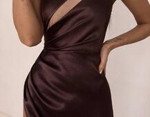 Атласна сукня максі  | PUSHKA SHOP