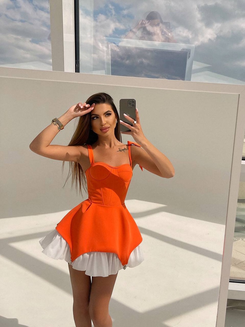 Сукня з чашечками та елементами корсету  Сукня з чашечками та елементами корсету  | PUSHKA SHOP