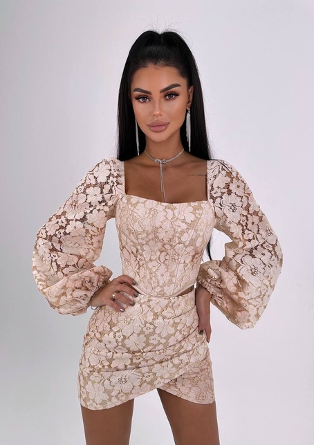 Мереживний комплект: корсет + спідниця міні Мереживний комплект: корсет + спідниця міні | PUSHKA SHOP