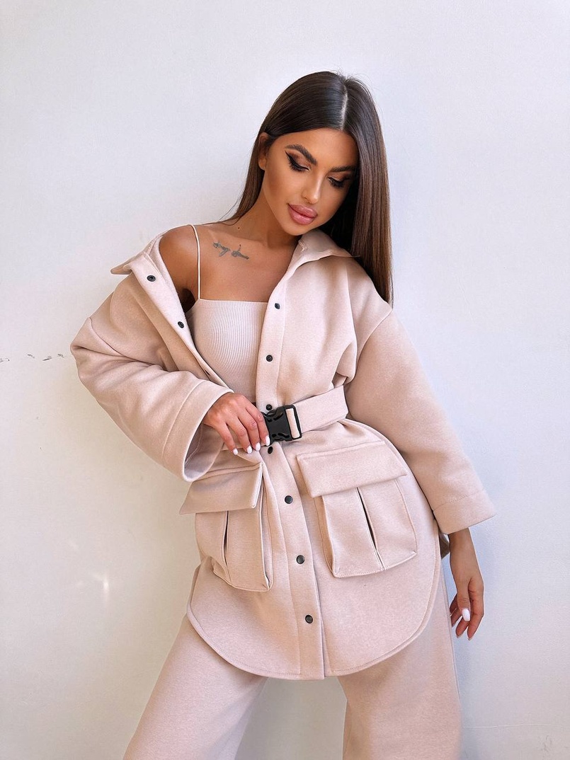 Комплект: тепла сорочка на кнопках + джоггери Комплект: тепла сорочка на кнопках + джоггери | PUSHKA SHOP