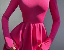 Сукня міні зі спідницею-сонцем  Сукня міні зі спідницею-сонцем  | PUSHKA SHOP