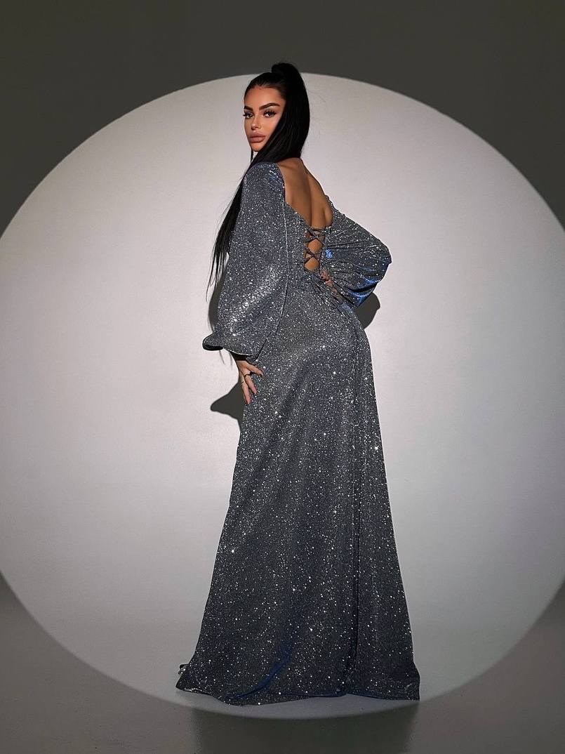 Сяючий комплект: корсет + спідниця  максі з драпіруванням Сяючий комплект: корсет + спідниця  максі з драпіруванням | PUSHKA SHOP