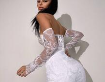 Мереживний комплект: корсет + спідниця   Мереживний комплект: корсет + спідниця   | PUSHKA SHOP