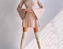 Трикотажна сукня зі шнурівкою на спинці    Трикотажна сукня зі шнурівкою на спинці    | PUSHKA SHOP