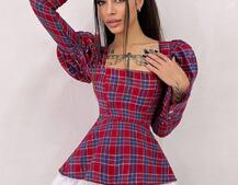 Сукня з об'ємними рукавами + спідниця з воланами Сукня з об'ємними рукавами + спідниця з воланами | PUSHKA SHOP