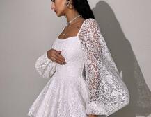 Мереживна сукня з корсетним верхом та пишною подвійною спідницею  Мереживна сукня з корсетним верхом та пишною подвійною спідницею  | PUSHKA SHOP