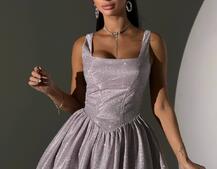 Сяюча корсетна сукня міні Сяюча корсетна сукня міні | PUSHKA SHOP