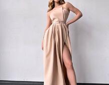 Сукня максі  з розрізом на спідниці  Сукня максі  з розрізом на спідниці  | PUSHKA SHOP