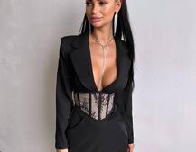 Комплект: сукня піджак + корсет  | PUSHKA SHOP
