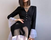 Сукня з воланами та ґудзиками  Сукня з воланами та ґудзиками  | PUSHKA SHOP