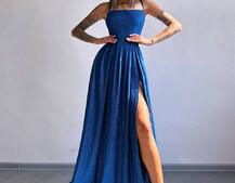 Сяюча сукня максі  зі шнурівкою на спинці Сяюча сукня максі  зі шнурівкою на спинці | PUSHKA SHOP