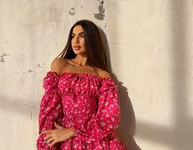 Сукня з воланами та шнурівкою  по спинці Сукня з воланами та шнурівкою  по спинці | PUSHKA SHOP