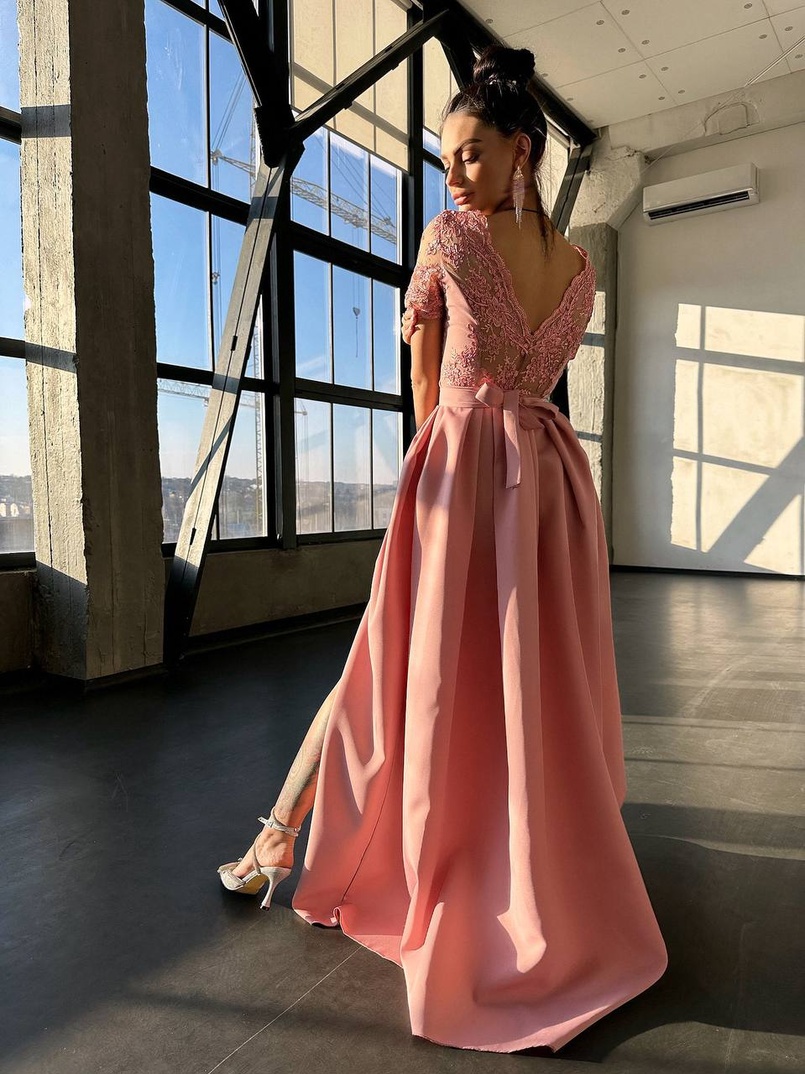 Сукня максі з мереживом  Сукня максі з мереживом  | PUSHKA SHOP