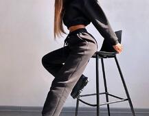 Базовий костюм на флісі з об'ємними капюшоном Базовий костюм на флісі з об'ємними капюшоном | PUSHKA SHOP