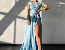 Сукня максі з мереживом  | PUSHKA SHOP