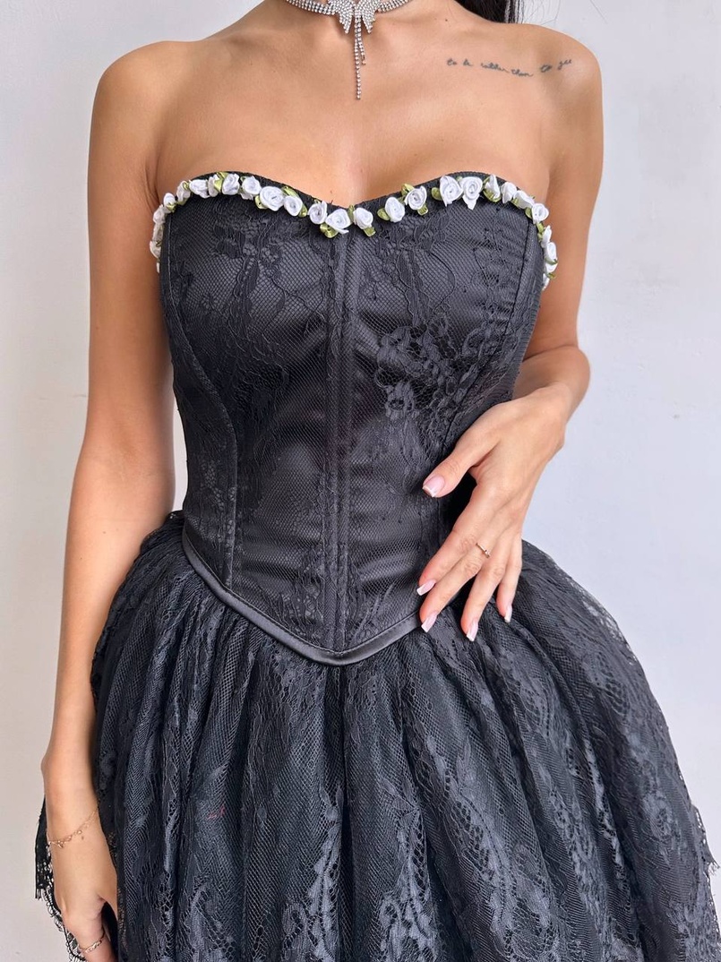 Романтичний комплект із корсета та мереживної спідниці ✨ | PUSHKA SHOP